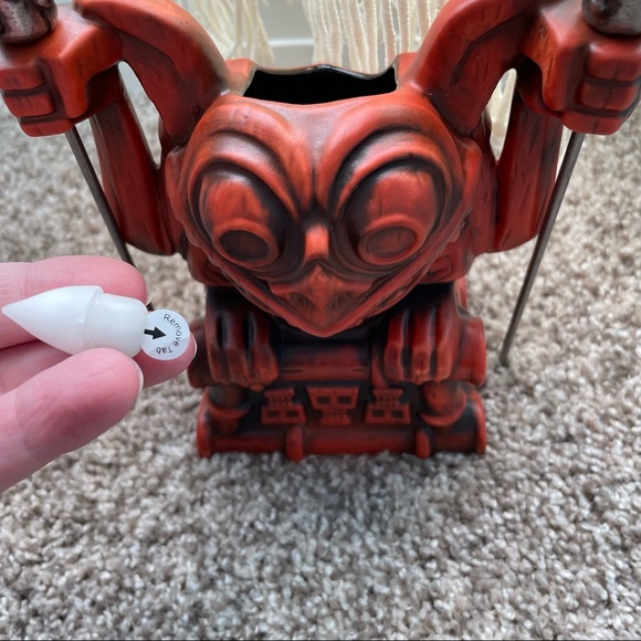 NEW Trader Sams Disneyland Haunted Mansion Gargoyle Tiki Mug 1st Edition Torches - Picture 2 of 6
